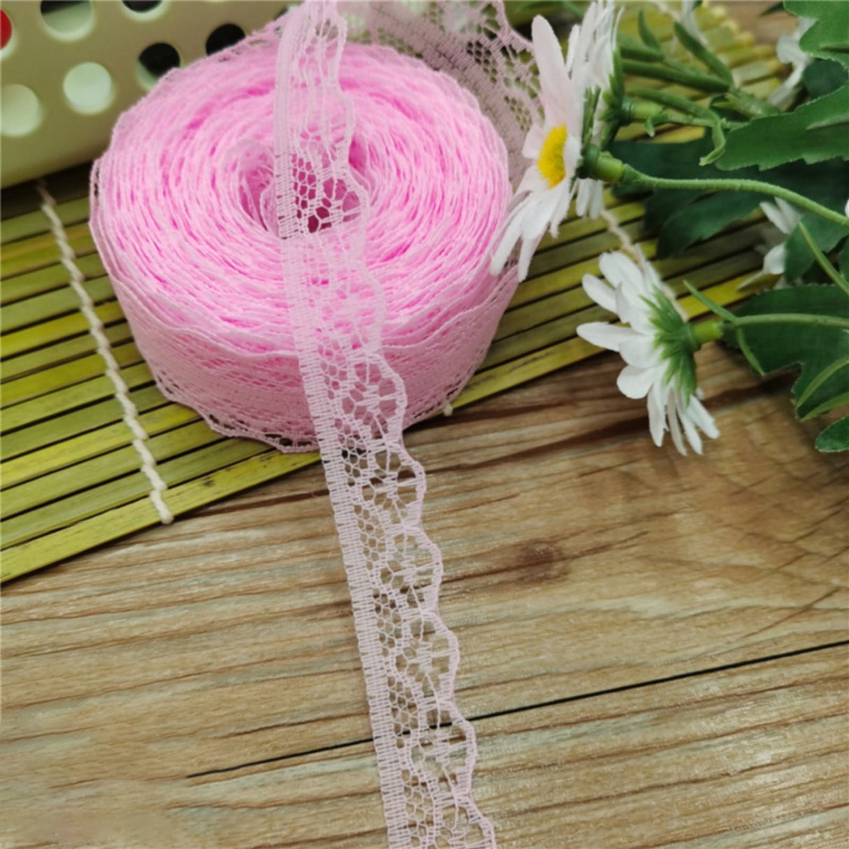10 Yards Lace Ribbon 15mm Wide Trim Diy Fabric Decorative Sewing Rope Lace Cloth Strips Earrings Clothing Decoration Diy Handmade Hair Accessories Hairbands, 1 Roll of Lace Ribbon Lace Ribbon Blue