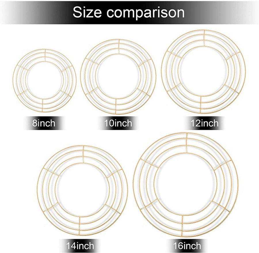 Wreath Frame Wire Wreath Frame Holiday Metal Wire Ring Valentines Decorations for Floral Arrangements Craft Diy,Garland Frame, 1 Wire Wreath Stand B Wire Wreath Stand Black