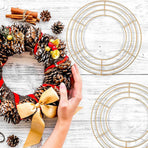 Wreath Frame Wire Wreath Frame Holiday Metal Wire Ring Valentines Decorations for Floral Arrangements Craft Diy,Garland Frame, 1 Wire Wreath Stand B Wire Wreath Stand Black