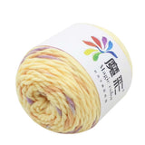 Red and Pink Yarn, 5 Strands of Rainbow Cotton Crochet Diy Sweater Scarf Line Cotton Wool Thread No.17 Purple Music, Diy Colorful Yarn NO.07 Warm Spring