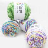 Red and Pink Yarn, 5 Strands of Rainbow Cotton Crochet Diy Sweater Scarf Line Cotton Wool Thread No.17 Purple Music, Diy Colorful Yarn NO.10 Colorful