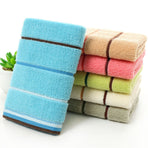 1 Towel Square Pure Cotton Towel Thickened Absorbent Large Square Towel Kindergarten Cleaning Towel Hand Towel One Size Coffee
