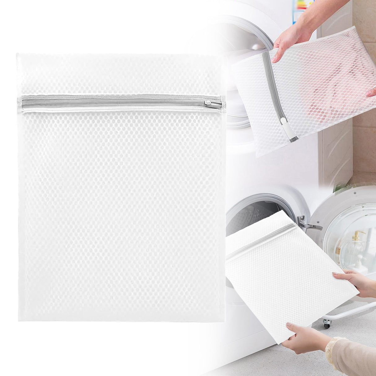 3 Mini Laundry Bags Mesh Laundry Bag for Delicates Wash Bag for Underwear and Lingerie 3 Small One Size Clear