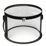 Hat Storage Bag*1 Foldable Hat Storage Bucket with Lid Large Capacity Cap Organizer for Home Perfect for Baseball Caps and Miscellaneous Items One Size Black