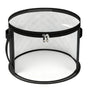 Hat Storage Bag*1 Foldable Hat Storage Bucket with Lid Large Capacity Cap Organizer for Home Perfect for Baseball Caps and Miscellaneous Items One Size Black