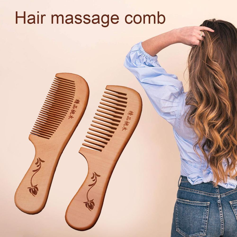 Wooden Comb / Natural Wood /Hair Beard Mustache Brush BRAND Tooth EW B2M3 FAST A8O1
