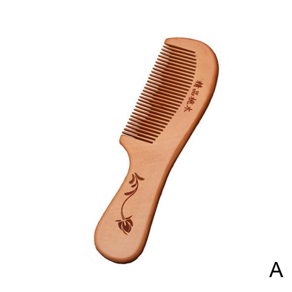 Wooden Comb / Natural Wood /Hair Beard Mustache Brush BRAND Tooth EW B2M3 FAST A8O1