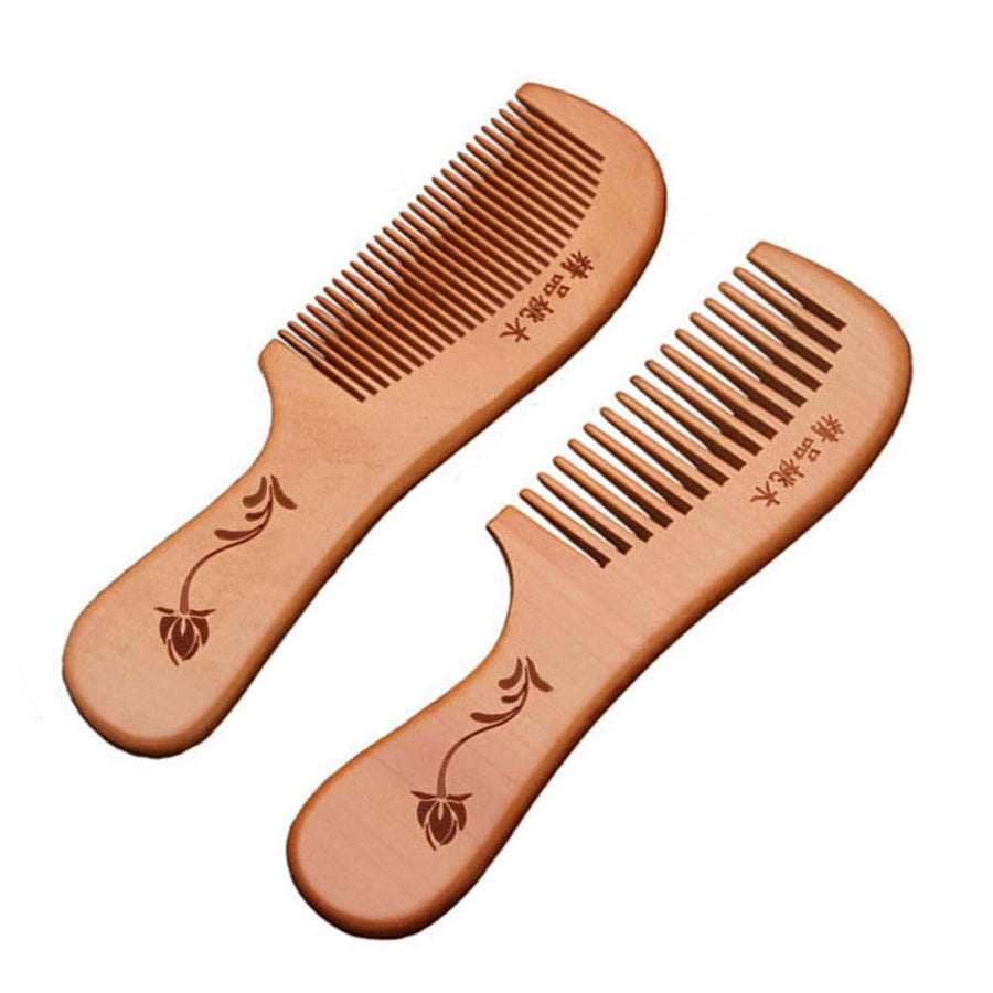 Wooden Comb / Natural Wood /Hair Beard Mustache Brush BRAND Tooth EW B2M3 FAST A8O1