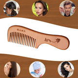 Wooden Comb / Natural Wood /Hair Beard Mustache Brush BRAND Tooth EW B2M3 FAST A8O1