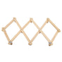 Telescopic Folding Coat Rack Wall Wooden Coat Rack for Hat Cap Belt Umbrella Drying Rack on the Wall, Telescopic Folding Wall-Mounted Coat Rack Telescopic folding wall-mounted coat rack Beige