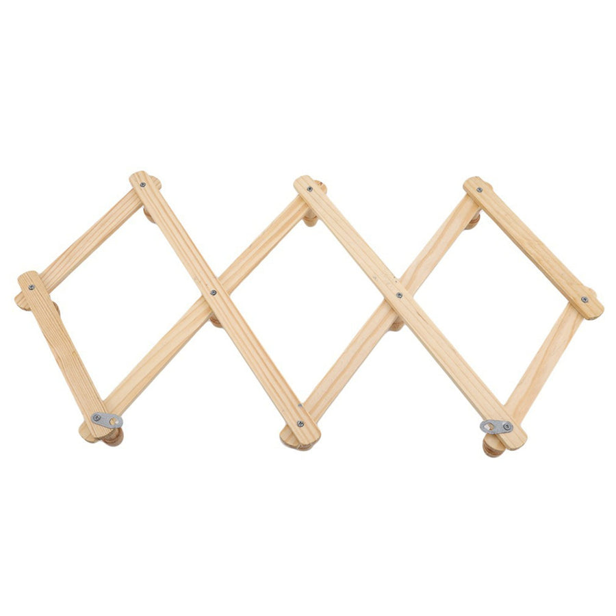 Telescopic Folding Coat Rack Wall Wooden Coat Rack for Hat Cap Belt Umbrella Drying Rack on the Wall, Telescopic Folding Wall-Mounted Coat Rack Telescopic folding wall-mounted coat rack Beige