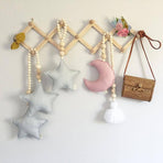 Telescopic Folding Coat Rack Wall Wooden Coat Rack for Hat Cap Belt Umbrella Drying Rack on the Wall, Telescopic Folding Wall-Mounted Coat Rack Telescopic folding wall-mounted coat rack Beige