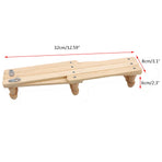 Telescopic Folding Coat Rack Wall Wooden Coat Rack for Hat Cap Belt Umbrella Drying Rack on the Wall, Telescopic Folding Wall-Mounted Coat Rack Telescopic folding wall-mounted coat rack Beige