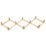 Telescopic Folding Coat Rack Wall Wooden Coat Rack for Hat Cap Belt Umbrella Drying Rack on the Wall, Telescopic Folding Wall-Mounted Coat Rack Telescopic folding wall-mounted coat rack Beige