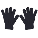 Winter Gloves Warm Strecty Knit Gloves for Men Women- Dark Gray One Size Black