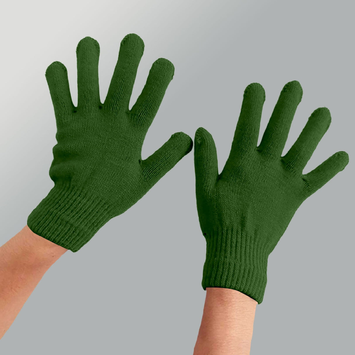 Winter Gloves Warm Strecty Knit Gloves for Men Women- Dark Gray One Size Bronze