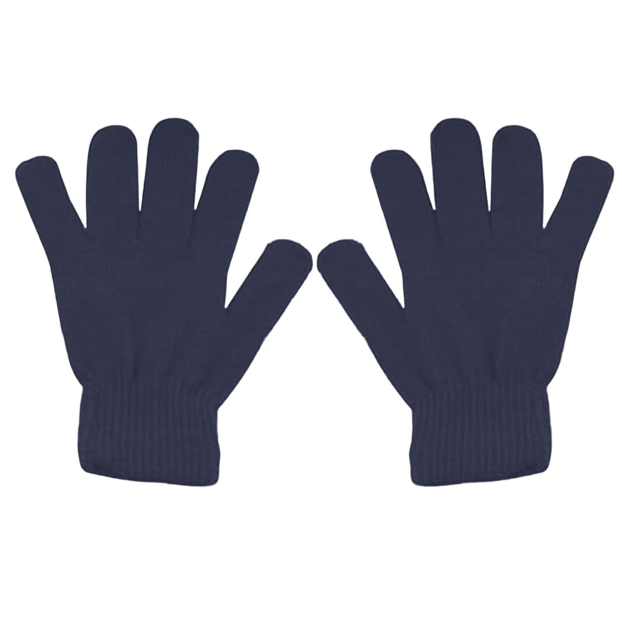 Winter Gloves Warm Strecty Knit Gloves for Men Women- One Size Dark Gray