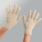 Winter Gloves Warm Strecty Knit Gloves for Men Women- Dark Gray One Size Khaki - Front View