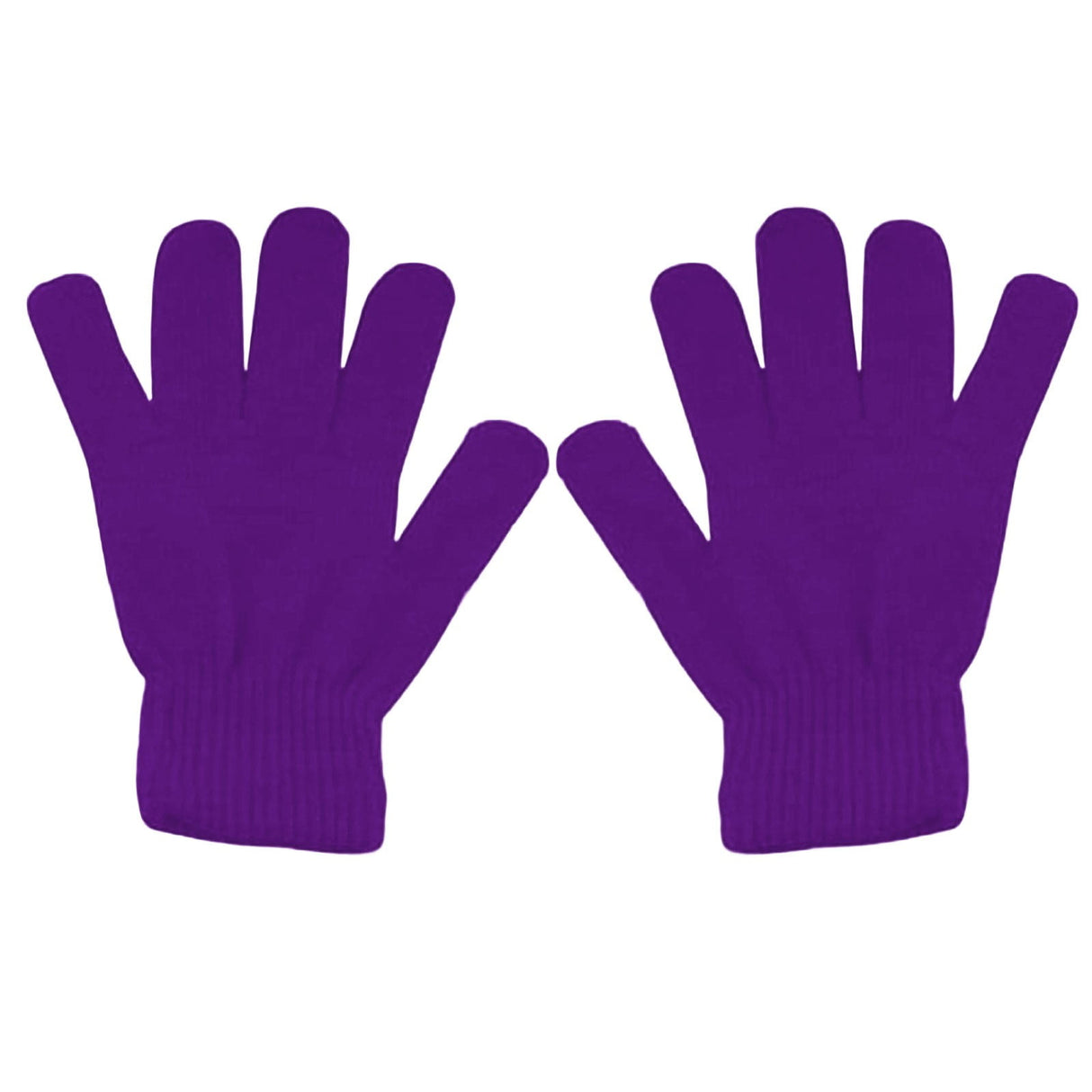 Winter Gloves Warm Strecty Knit Gloves for Men Women- Dark Gray One Size Purple