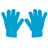 Winter Gloves Warm Strecty Knit Gloves for Men Women- Dark Gray One Size Sky Blue