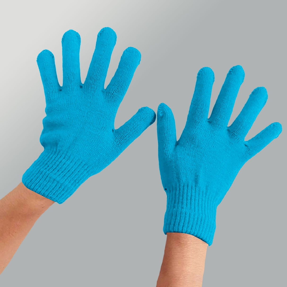 Winter Gloves Warm Strecty Knit Gloves for Men Women- Dark Gray One Size Sky Blue