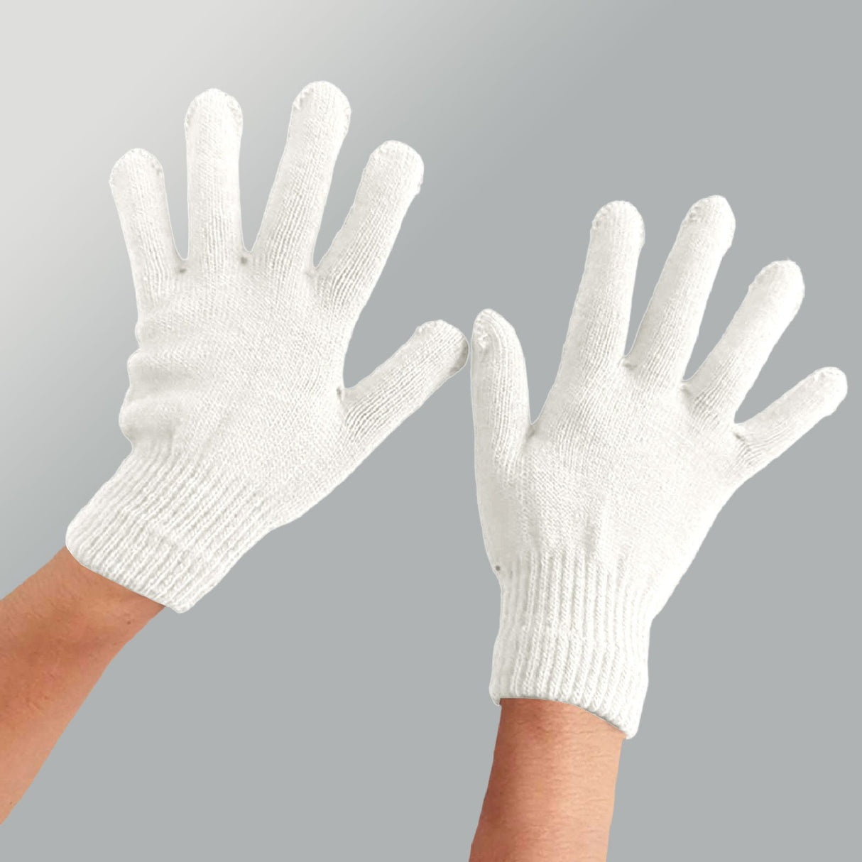Winter Gloves Warm Strecty Knit Gloves for Men Women- Dark Gray One Size White
