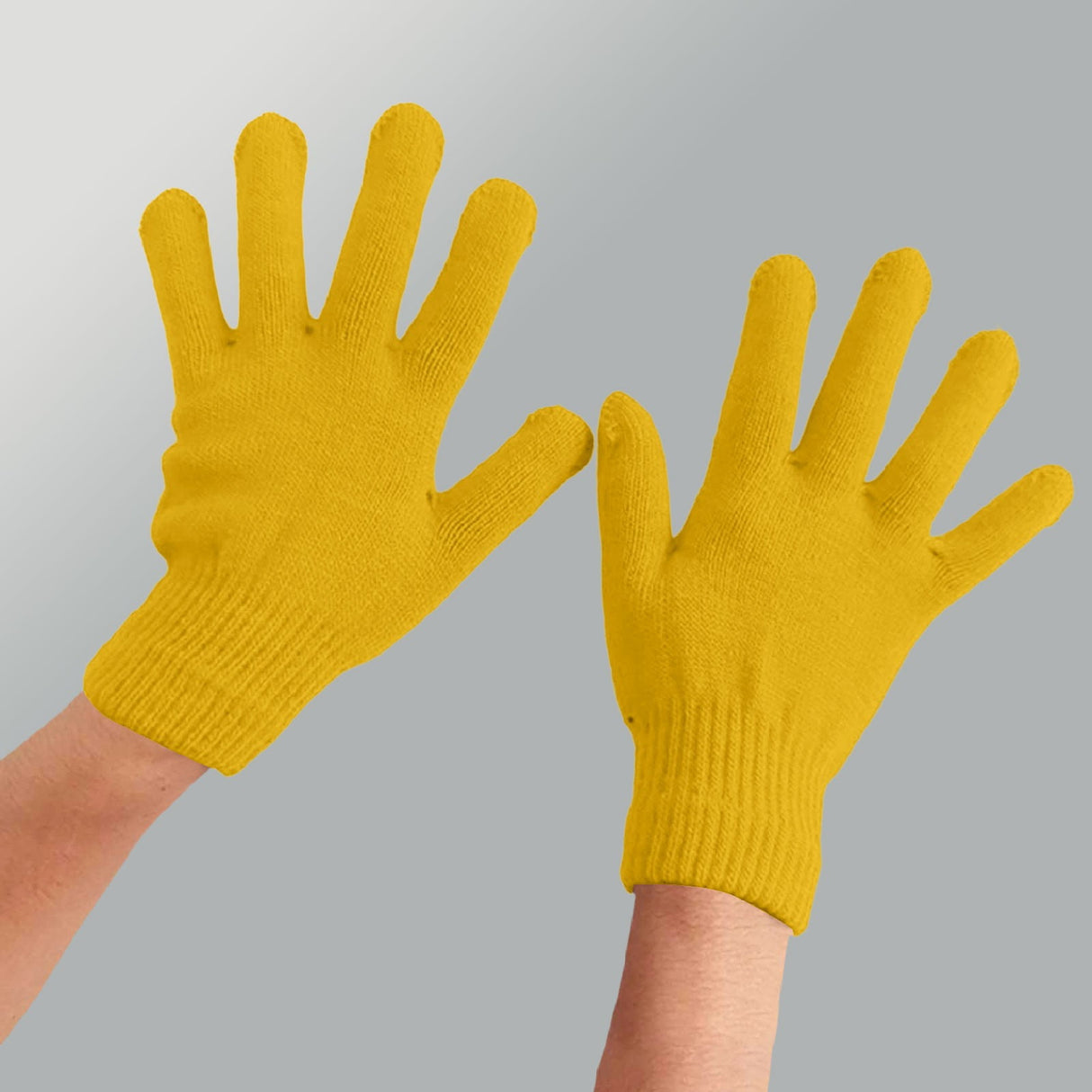 Winter Gloves Warm Strecty Knit Gloves for Men Women- Dark Gray One Size Yellow