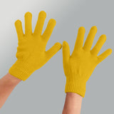 Winter Gloves Warm Strecty Knit Gloves for Men Women- Dark Gray One Size Yellow