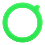30Pcs Silicone Jar Gaskets Replacement Silicone Seals Airtight Silicone Gasket Sealing Rings for Regular Mouth Canning Jar- 30pcs Grey*6+White*6+Red*6+Orange*6+Green*6