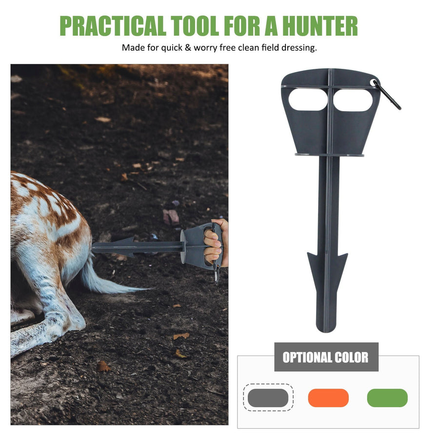 Hunting Accessories Deer Large Animals Domestic Animals Anal Cleaning. Butt Game Dressing Tool for Deer Large Animal Anus Cleaning Hunting Tool- One Size Orange