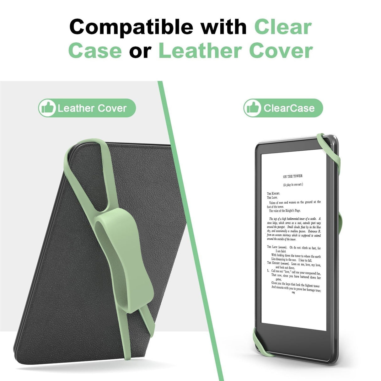 Blue Flat Plate Fixing Wrist Strap D Light Green Elastic Tablet Strap for Fingers Comfortable Adjustable for Reading and Watching Videos 6 Color Options 18.5 cm D