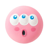 2.17" Squeaky Dog Toys Funny Chewing Latex Rubber Soft Fetch Play Interactive Squeaky Dog Balls for Puppy Small Medium Pet Dog （Pink One Size） Pink