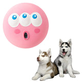 2.17" Squeaky Dog Toys Funny Chewing Latex Rubber Soft Fetch Play Interactive Squeaky Dog Balls for Puppy Small Medium Pet Dog （Pink One Size） Pink
