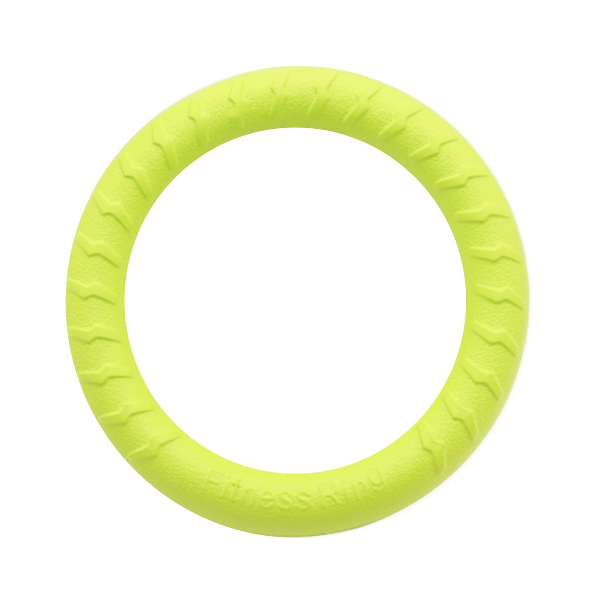 Eva Pet Chewing Training Ring, 11 Inches in Diameter, Dog Chew Rubber Ring Toy Interactive Tug & Training Toy, Suitable for Most Dog Sizes Green