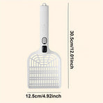 Rechargeable Spray Deodorizing Cat Litter Scoop, Large Sized Rechargeable Spray Litter for Home Use Litter Scooping Tool White