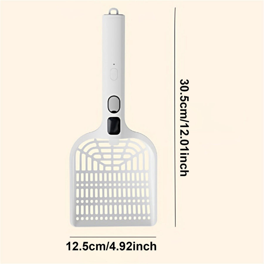 Rechargeable Spray Deodorizing Cat Litter Scoop, Large Sized Rechargeable Spray Litter for Home Use Litter Scooping Tool White