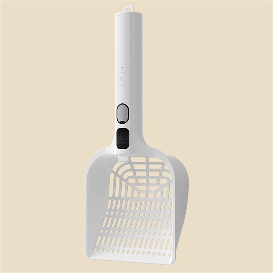 Rechargeable Spray Deodorizing Cat Litter Scoop, Large Sized Rechargeable Spray Litter for Home Use Litter Scooping Tool White