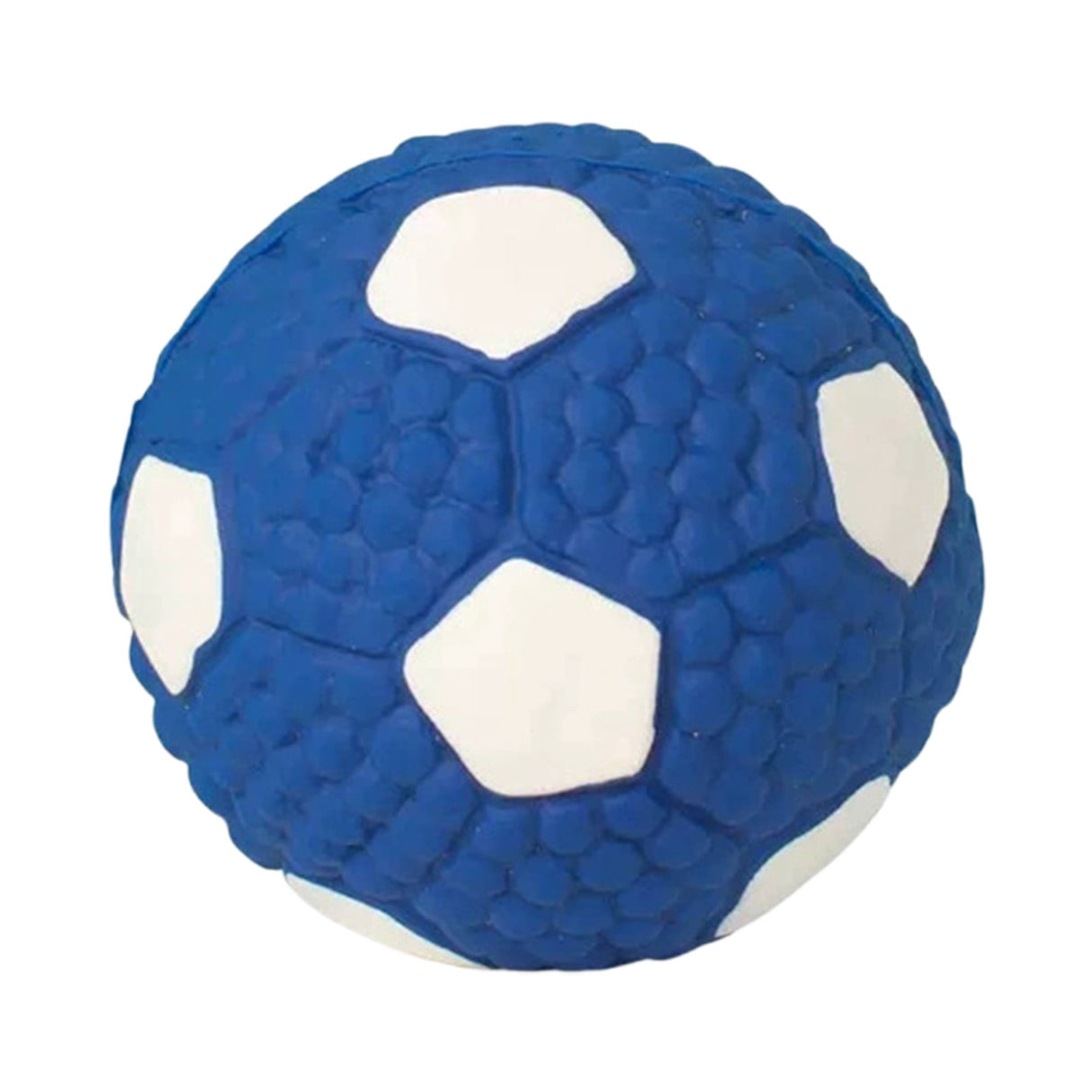 Soccer Ball Chew Toy Dog Toy Squeak Rubber Fun Suitable for Large and Medium Sized Dogs Dog Toy Squeak Rubber Fun Suitable for Large and Medium Sized Dogs (Blue, L) S Blue