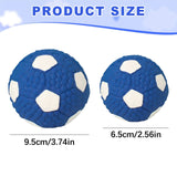 Soccer Ball Chew Toy Dog Toy Squeak Rubber Fun Suitable for Large and Medium Sized Dogs Dog Toy Squeak Rubber Fun Suitable for Large and Medium Sized Dogs (Blue, L) S Blue