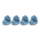 4Pcs Anti-Slip Spring Summer Pet Paw Breathable Mesh Soft Bottom Dog Shoes, Dog Shoes with Mesh, Comfortable, Breathable, Soft Sole, and Non-Slip for Indoor Use (Pink, M) S Blue
