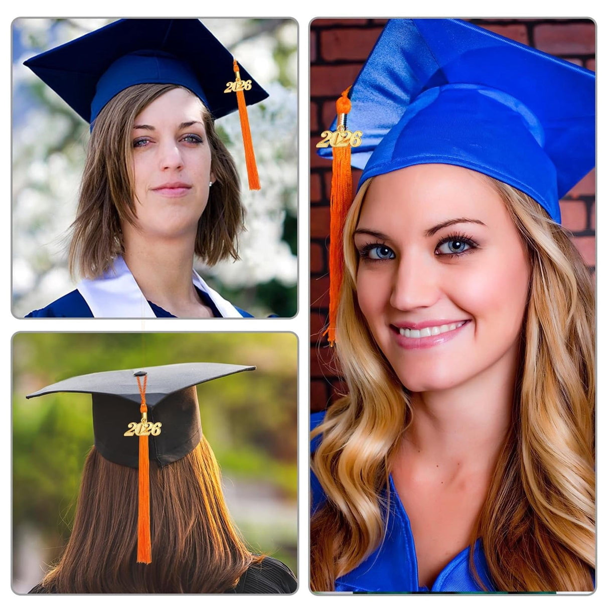2026 Tassel Graduation, White Graduation Tassel, Tassel Charms for Graduations Cap Decorations, Tassels Memorial Grad Cords Class of 2026 High School Graduate Hat Ceremonies Accessories 1pc 2026 Graduation Season Hat Tassel Pendant Purple