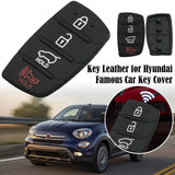 For Hyundai Replacement Rubber Pad Fit For 4 Button Remote Fob Key Black T0F3
