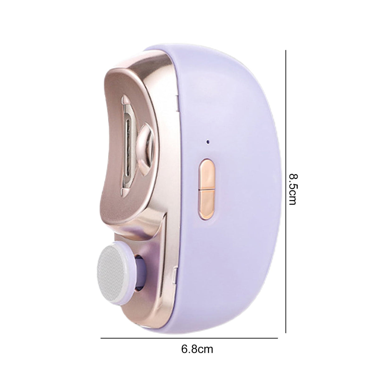 Electric Automatic Nail Clipper with Light Fingernail Cutter and Polisher 2in1 Nail Scraps Storage Rechargeable Safety Fingernail Trimmer for Baby Seniors Adult Gift Purple