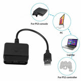 For PS2 Controller to USB Adapter Converter Cable (2 PACK) - 45-Degree Angle