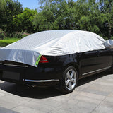 Waterproof Car Cover All Weather for Automobiles, Outdoor Sun UV Rain Dust Wind Snow Protection for sedan - Front View