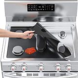 1PCS Stove Protector Cover Liner for 5 Burners Gas Stove Protector Kitchen Accessories Mat Stove Top Cover Gas Stove Cover 41.5*62cm Black