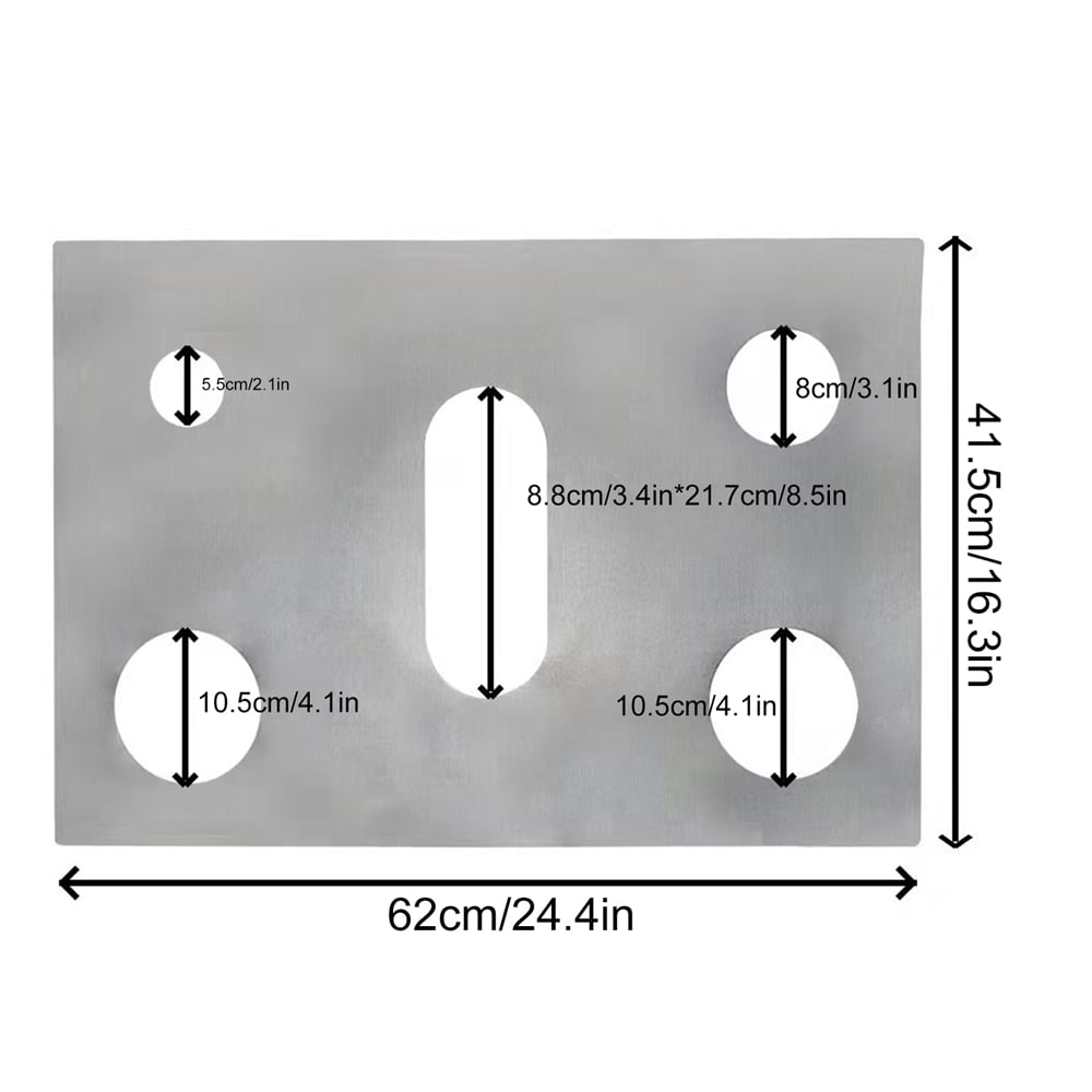 1PCS Stove Protector Cover Liner for 5 Burners Gas Stove Protector Kitchen Accessories Mat Stove Top Cover Gas Stove Cover 41.5*62cm S