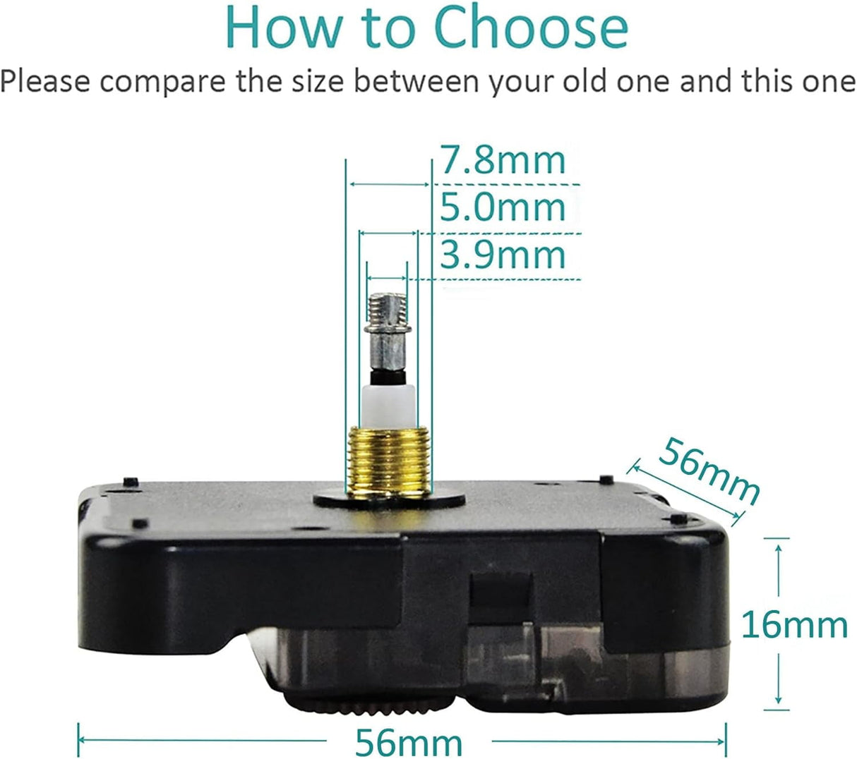 Quartz DIY Wall Clock Movement Mechanisms Battery Powered DIY Repair Parts Replacement