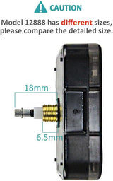 Quartz DIY Wall Clock Movement Mechanisms Battery Powered DIY Repair Parts Replacement - Side View