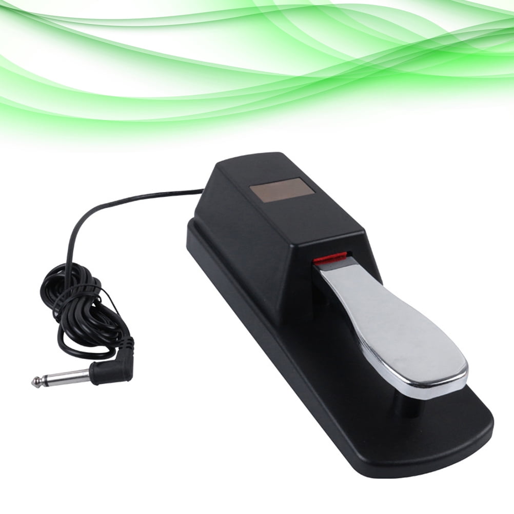 Sustain pedal for keyboard Universal Piano Keyboards Sustain Foot Pedal Durable Accessory for Electronic Keyboards Digital Piano (Black) 9.45" x 3.15" x 2.56" Black